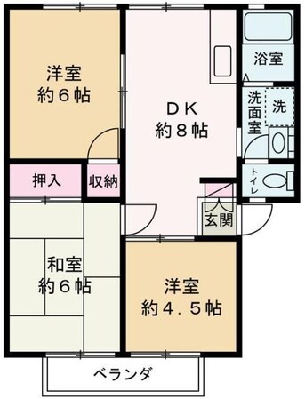 上尾駅 徒歩24分 1階の物件間取画像